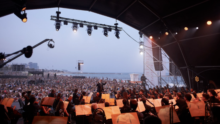 Gustavo Dudamel concert platja