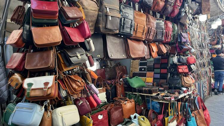 Leather shops and markets