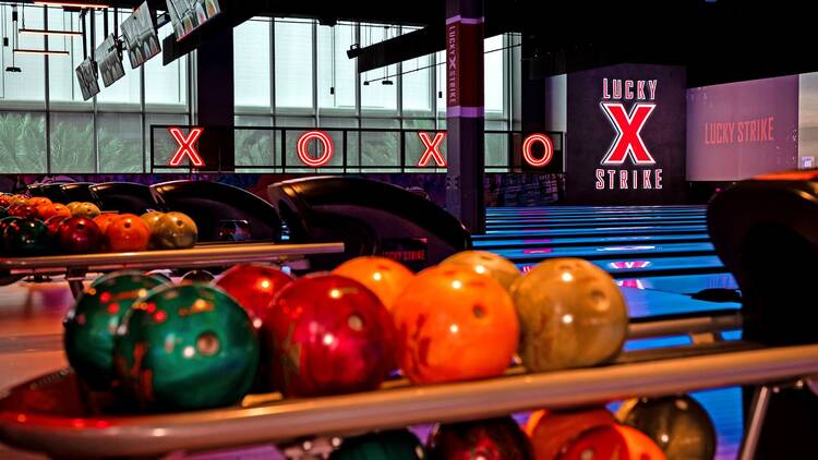 Bowl a few games at Lucky Strike Miami