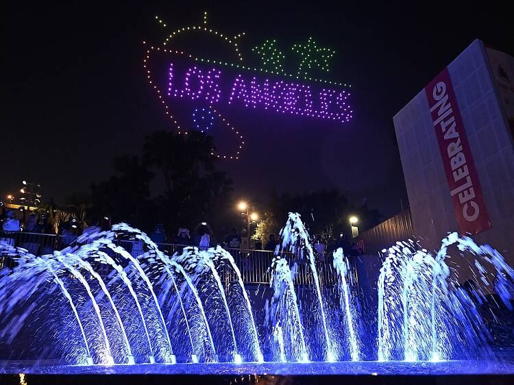 You can catch a dazzling drone show over Downtown L.A. to end the summer