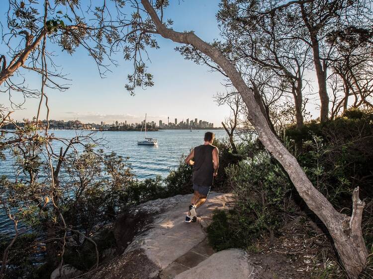 Stroll past hidden beaches on the Hermitage Foreshore Walk