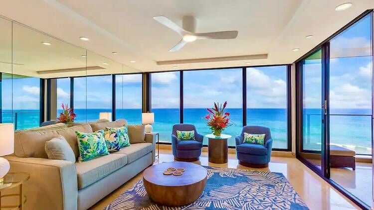 The oceanfront apartment in Lahaina