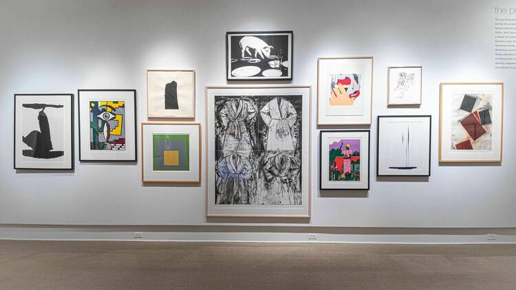 See student and classic art pieces at the Rollins Museum of Art