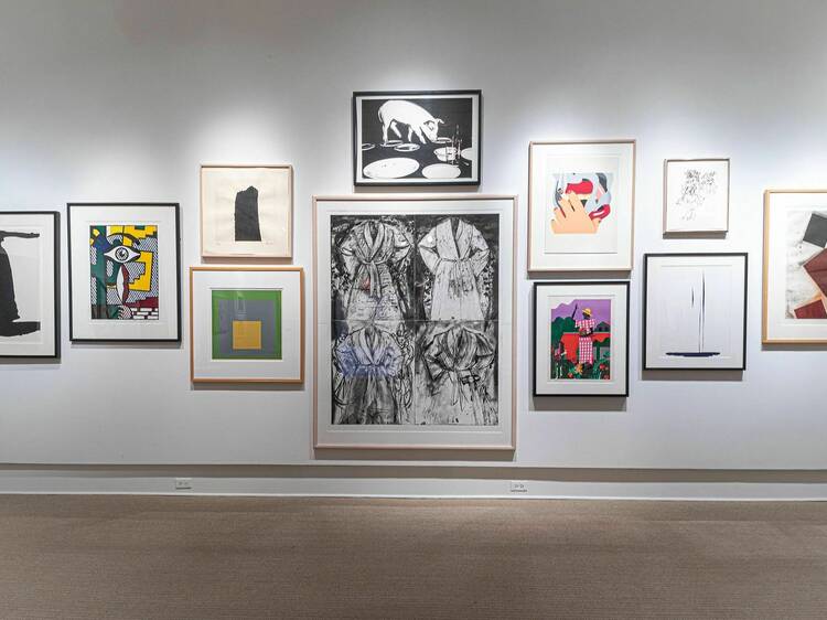 See student and classic art pieces at the Rollins Museum of Art