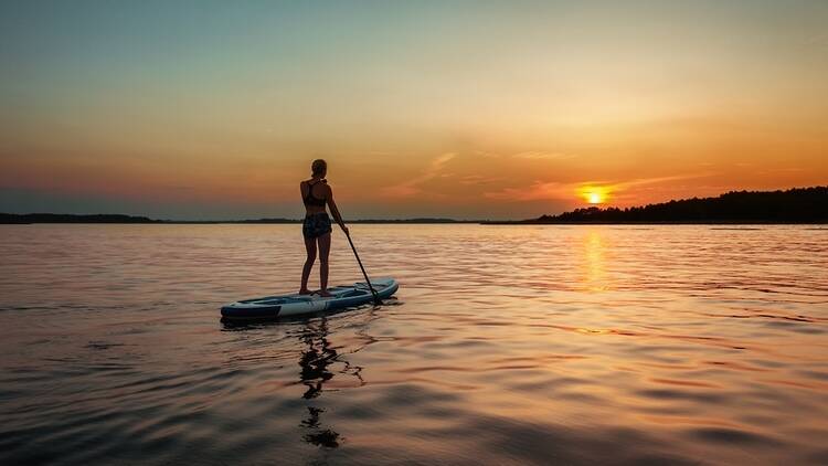 paddle surf
