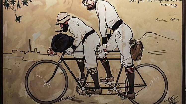 Ramon Casas i Pere Romeu en un tàndem, de Ramon Casas