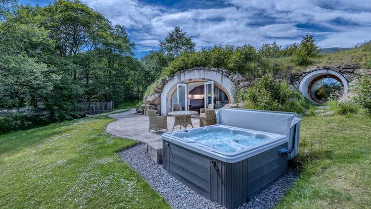 The underground cave house in the Scottish Highlands