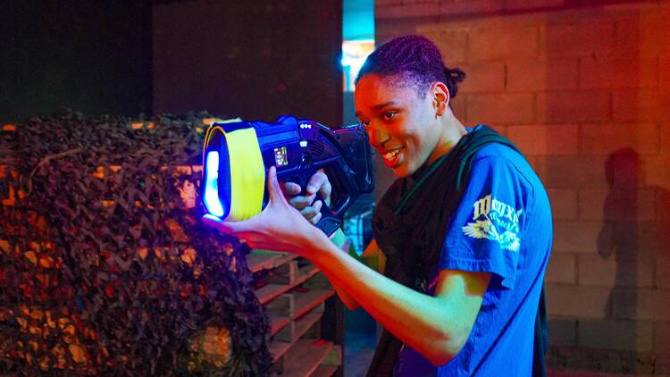Laser tag and mini-bowling at Area 53