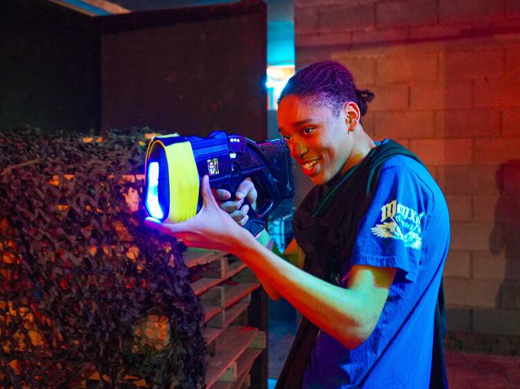 Laser tag and mini-bowling at Area 53
