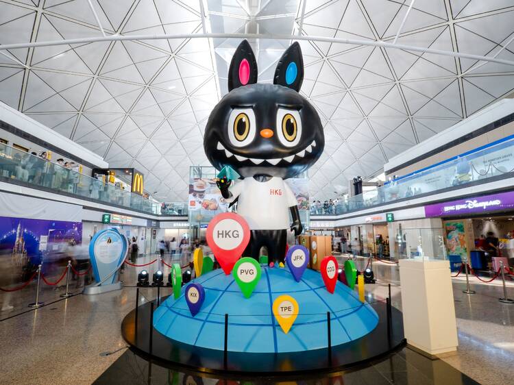 Labubu 香港機場打卡位
