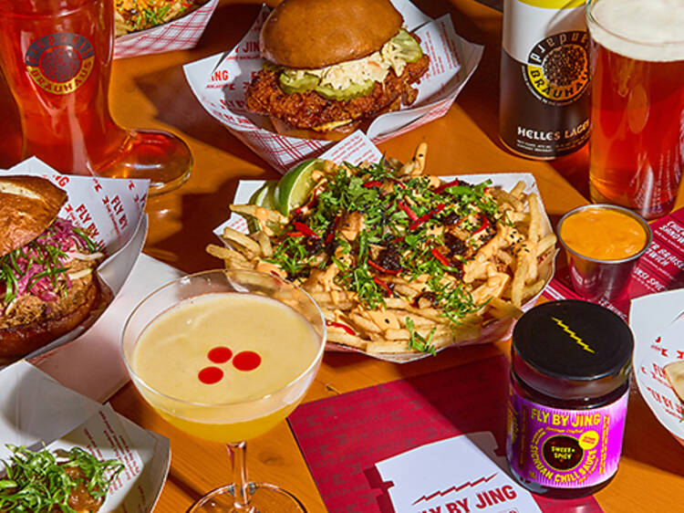 Fly By Jing is serving chili crisp margaritas at the Standard as part of monthlong Sichuan-spiced menu takeover