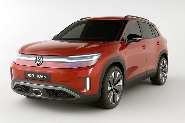<p>Our render shows what a Volkswagen ID.Tiguan could look like in 2026</p>