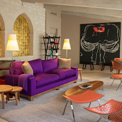 Decoración de lujo de la suite del Mercer Hotel Barcelona 